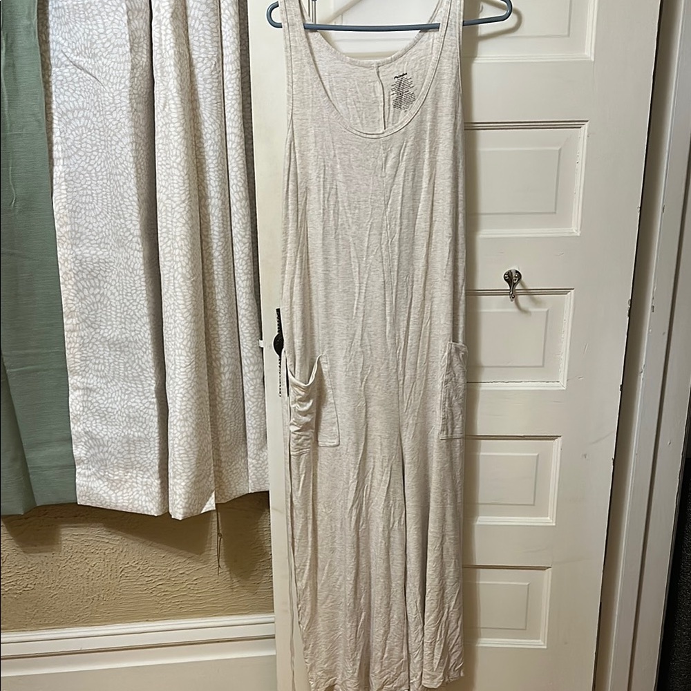 MeUndies Cream Sleeveless Jumpsuit